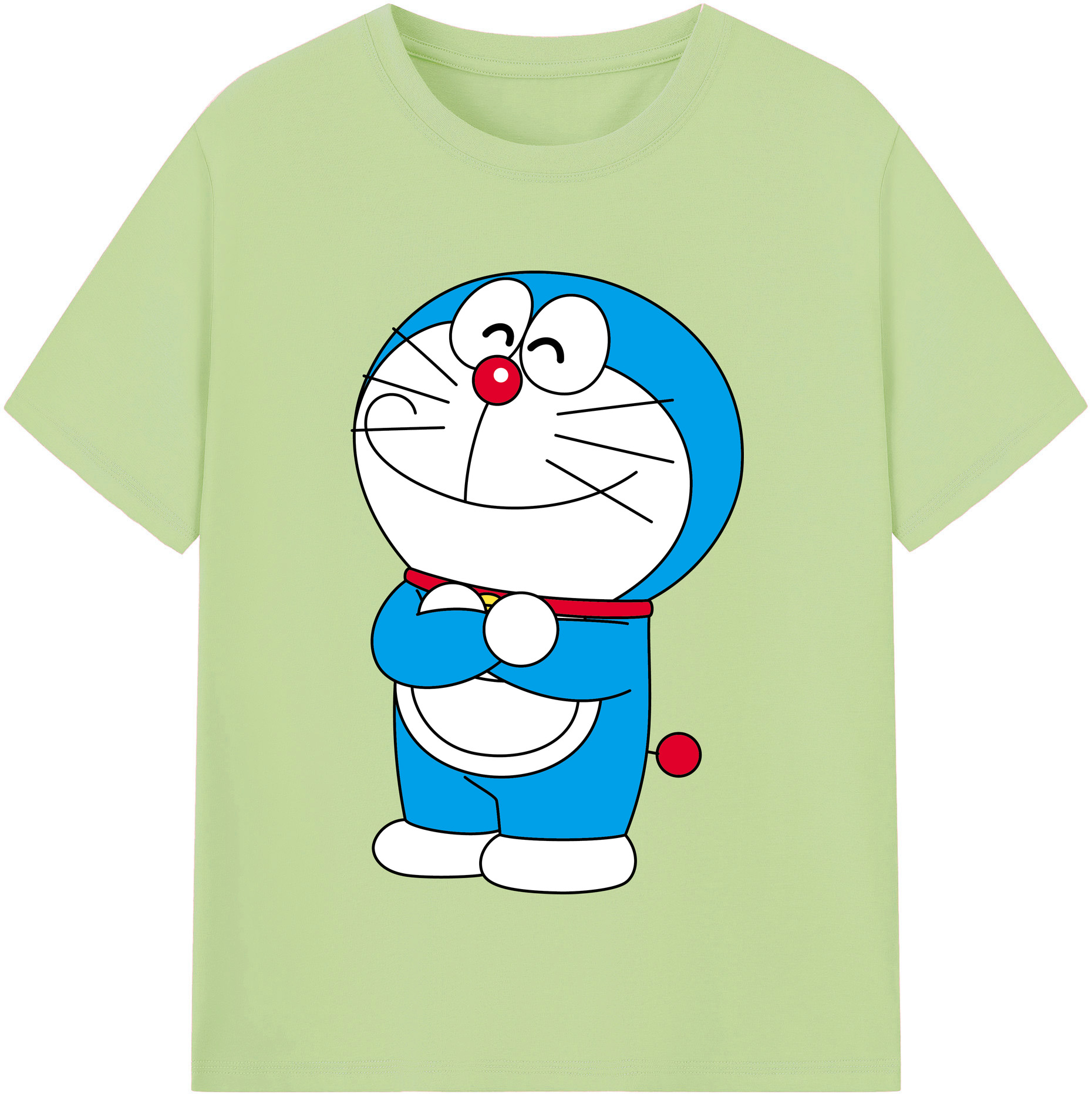 （画像用） ドラえもん Doraemon 綿100％半袖Tシャツ（フロントプリント）